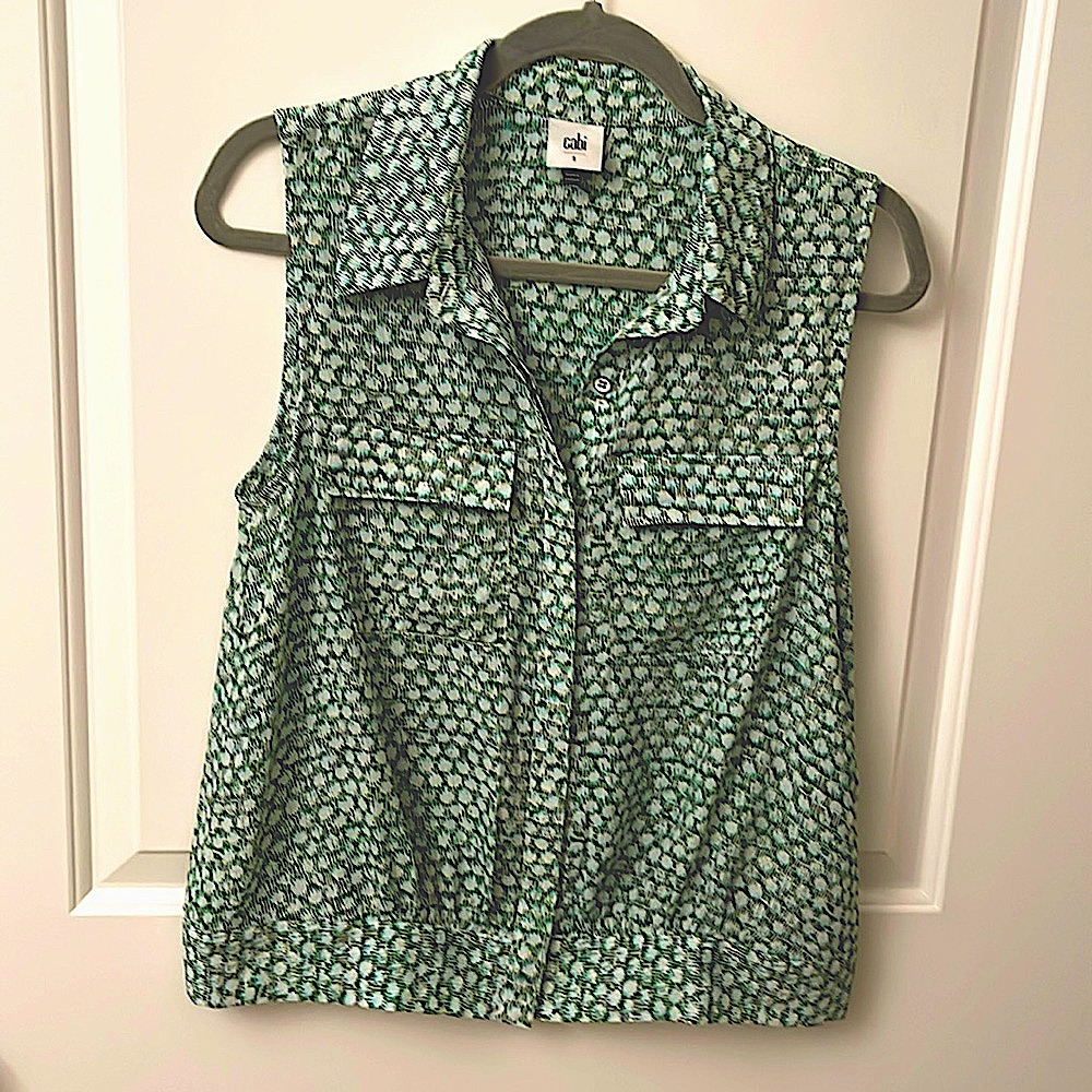 Cabi Button Down, Collared Blouse